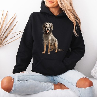 Scottish Deerhound Dog Animals Womens Hoodie Ladies Graphic Sweatshirt