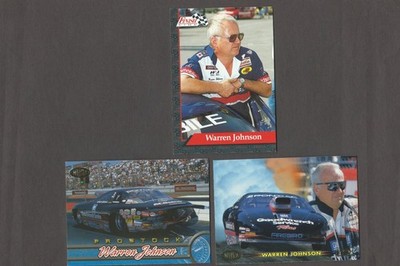 Warren Johnson ~ (3) #HT-30 / #PS-6 ~ 1997 HI-TECH NHRA Cards ~ Pro Stock ~ #93