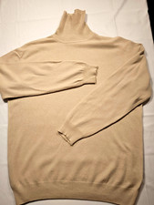 DANIEL HECHTER  MERINO/Kaschmir Rollkragen Pullover   Gr. XL   beige  Aw: 63cm