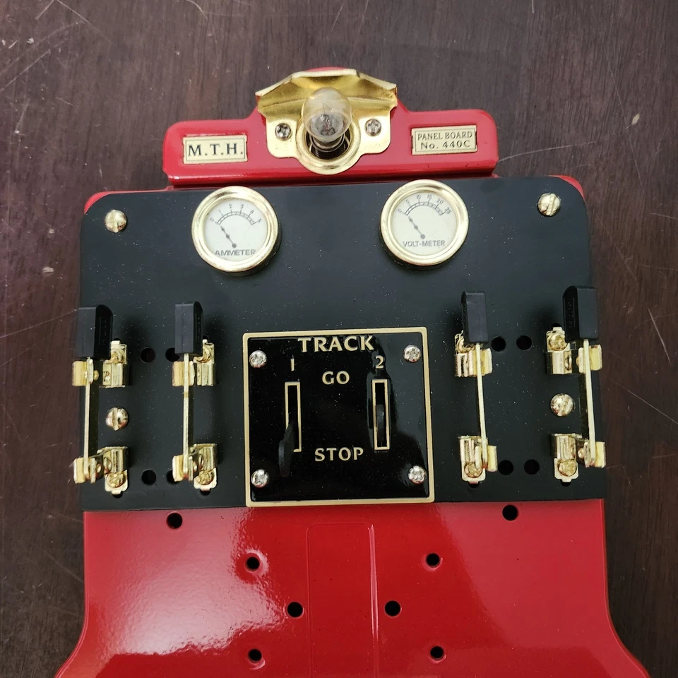 Lionel 440C Panel Board Late Colors Red Nickel Prewar O gauge signal bridge - Image 4 of 4