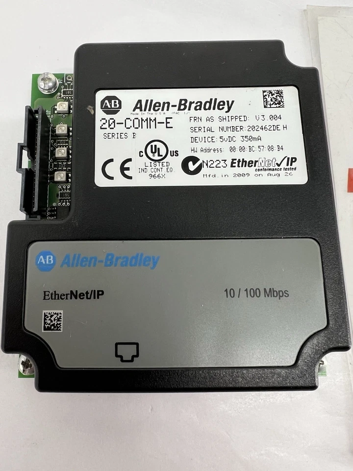 Adaptador EtherNet Allen-Bradley 20-COMM-E Serie B Foto 2 de 4