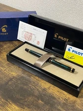 Pilot Grance Fountain Pen 14k Gold Fine Nib Marble Engraved Old Model