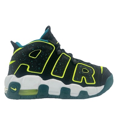 Nike Air More Uptempo 96 GS Black Volt Geode Teal 37,5 38 39 DZ2808-001 Sneaker