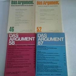 Das Argument - Berliner Hefte für Probleme der Gesellschaft. 4 Hefte