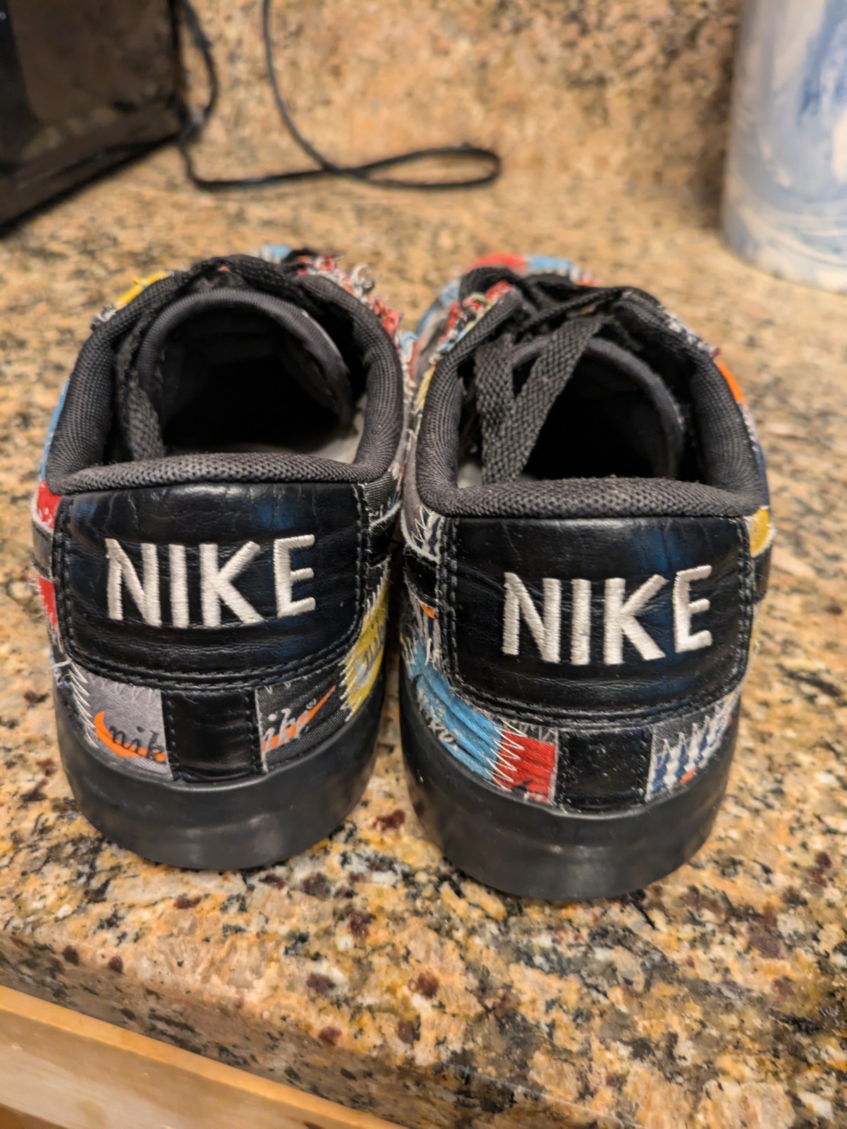 Nike Patchwork low top size 9 - image 3