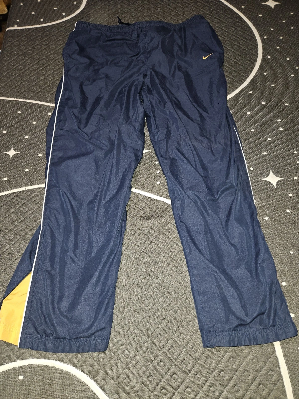 VTG Y2K Baggy Nike Track pants Mens L Blue Athletic Sportswear