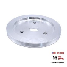 Billet Aluminum Short Water Pump Swp Compatible For Chevy 1 Groove Crank Pulley