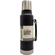 Stanley Classic Legendary Vacuum Insulated Water Bottle 1.5QT Black Leakproof