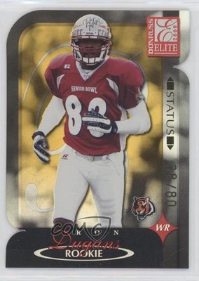 2000 Donruss Elite Rookie Status Die-Cut /80 Ron Dugans #191 Rookie RC 0rx8