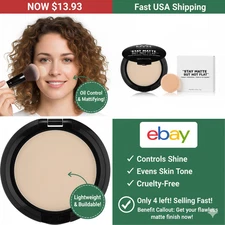 NYX PROFESSIONAL MAKEUP Stay Matte Not Flat Powder Foundation Nude Long-Lasting