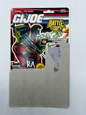 GI Joe 3.75'' Battle Corps Crimson Guard Commander Full Cardback Uncut Filecard