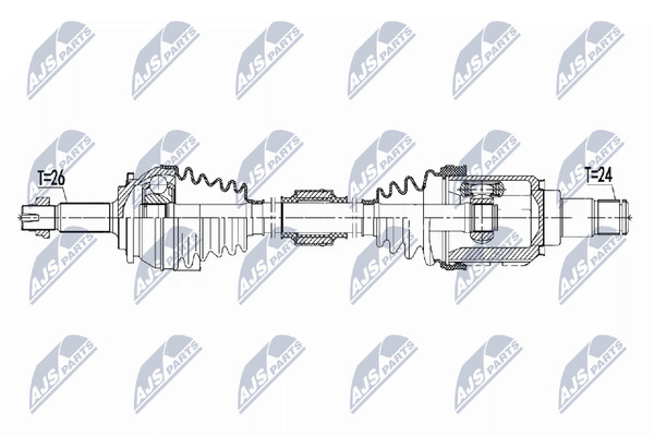 NTY Antriebswelle NPW-TY-096 FüR Toyota Corolla Prius PHV Hybrid ZVW50 ZVW50_-image