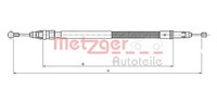 Metzger Autoteile Bremsseil Seilzug Feststellbremse 12.0744 FüR CitroËN 807 C8