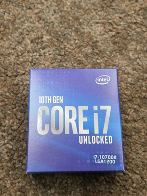 Open BOX Intel Core i7-10700K 8 Core LGA1200 SRH72 i7 10700K CPU Processor