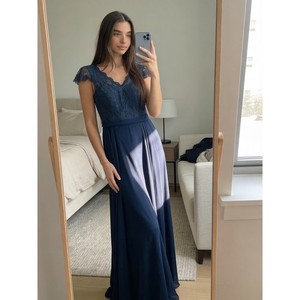 ebay blue bridesmaid dresses Kennedy Blue Bridesmaid Dress, Style Brittany, Color Slate Blue, Size 6