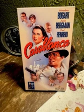 Casablanca (1943) VHS Tape MGM/UA Home Video Humphrey Bogart Ingrid Bergman Rare