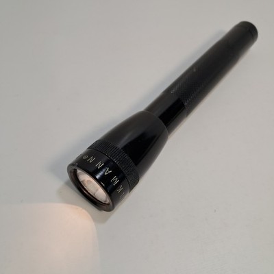 Brinkmann Mini Black 5 3/4'' Flashlight  Takes 2 AA Batteries, All Aluminum 