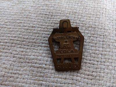 VINTAGE DRINK ROYAL CROWN RC COLA GOOD LUCK MONEY CLIP LUCKY HORSESHOE CLIP 