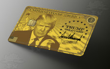 Trump Gold Card Credit Card Skin   Personalize and Protect Your Cards