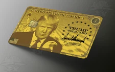Trump Gold Card Credit Card Skin – Personalize and Protect Your Cards