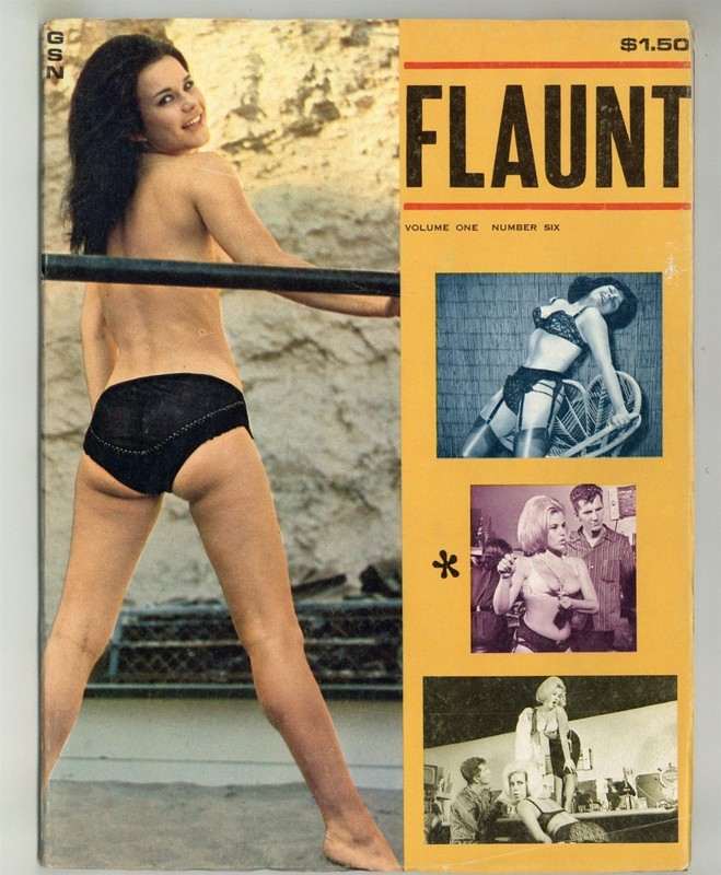 Flaunt 1964 Black Garters Lingerie 88pgs Comet Publ Pinup Magazine M39699