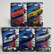 Hot Wheels Silver BMW Celebration Set 5 Cars 1M M2 M3 M4 M5 E30 F87 E30 F82 E39