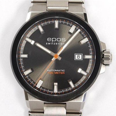 EPOS 3442BSGYM SPORTIVE HERREN ARMBANDUHR AUTOMATIK RUNDES ZIFFERBLATT SKELET...