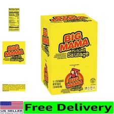 Savory Big Mama Pickled Sausages 12-Pack, 2.4 Oz - Low-Carb Snack Delight
