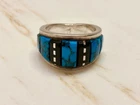 David Yellowhorse Navajo Vintage Dome Sterling Silver Ring Size 11-11.5, 21 mm