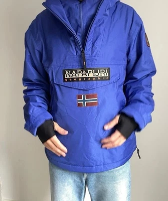 napapijiri rainforest next winter anorak jacket royal blue - Image 1 of 4