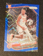 2025 Prizm WNBA Blue Velocity Saniya Rivers Rookie Card ( RC Sun #131 NM )