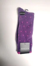 b.ella - Woman's socks - plum- Kitty #2422- Cashmere - Made in USA**A7**
