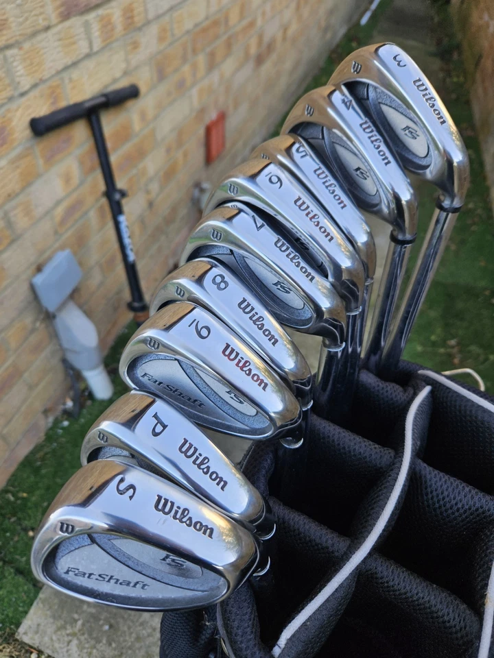 GENTS RIGHT HAND WILSON FAT SHAFT IRONS 1/2 INCH LONGER THAN STANDARD - Image 3 of 4