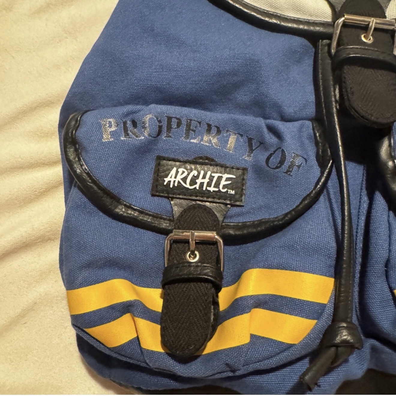 Archie Women's Backpack Blue Patch Button Badge A… - image 2