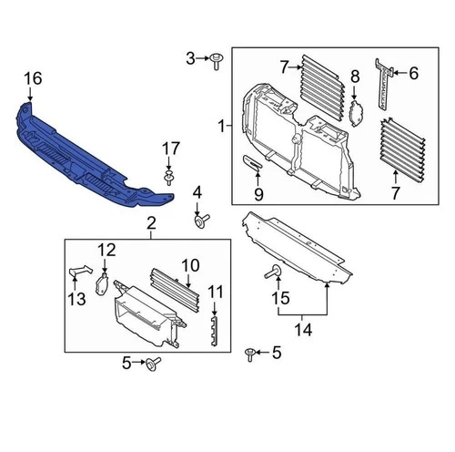 For Ford Expedition 22-24 Ford NL1Z19E525AB Front Radiator Support Access Cover