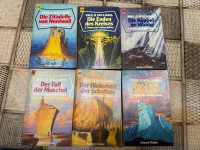 6x Paul O. Williams, Pelbar Zyklus 1-6, Heyne SF