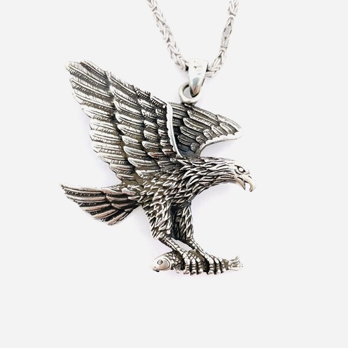Large Eagle Pendant Eagle WhiteTailed Bird of Prey 9… Gem