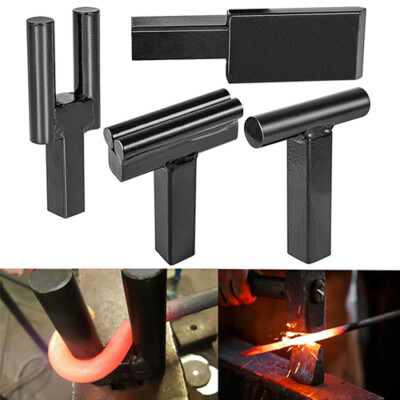 1 Inch Blacksmith Anvil Forge Hardy Hot Cut Creasing Stake Fuller Bending Set