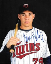 * DANNY VALENCIA * signed 8x10 photo * MINNESOTA TWINS * COA * 1