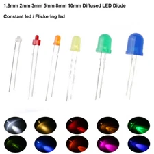 1.8mm 2mm 3mm 5mm 8mm 10mm Diffused LED Diode Mini Lights Emitting Diodes