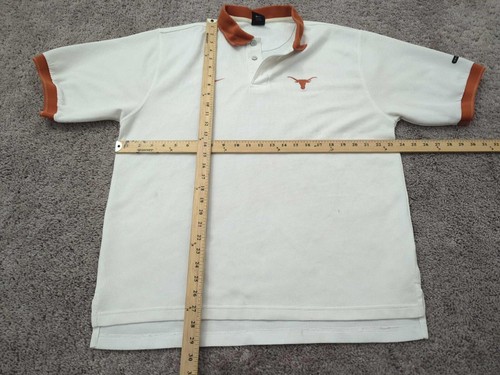 Camisa Polo Texas Longhorns Para Hombre Grande NCAA Nike Team Blanca - Imagen 5 de 13