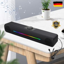 USB PC Lautsprecher Stereo Bass Speaker LED M...
