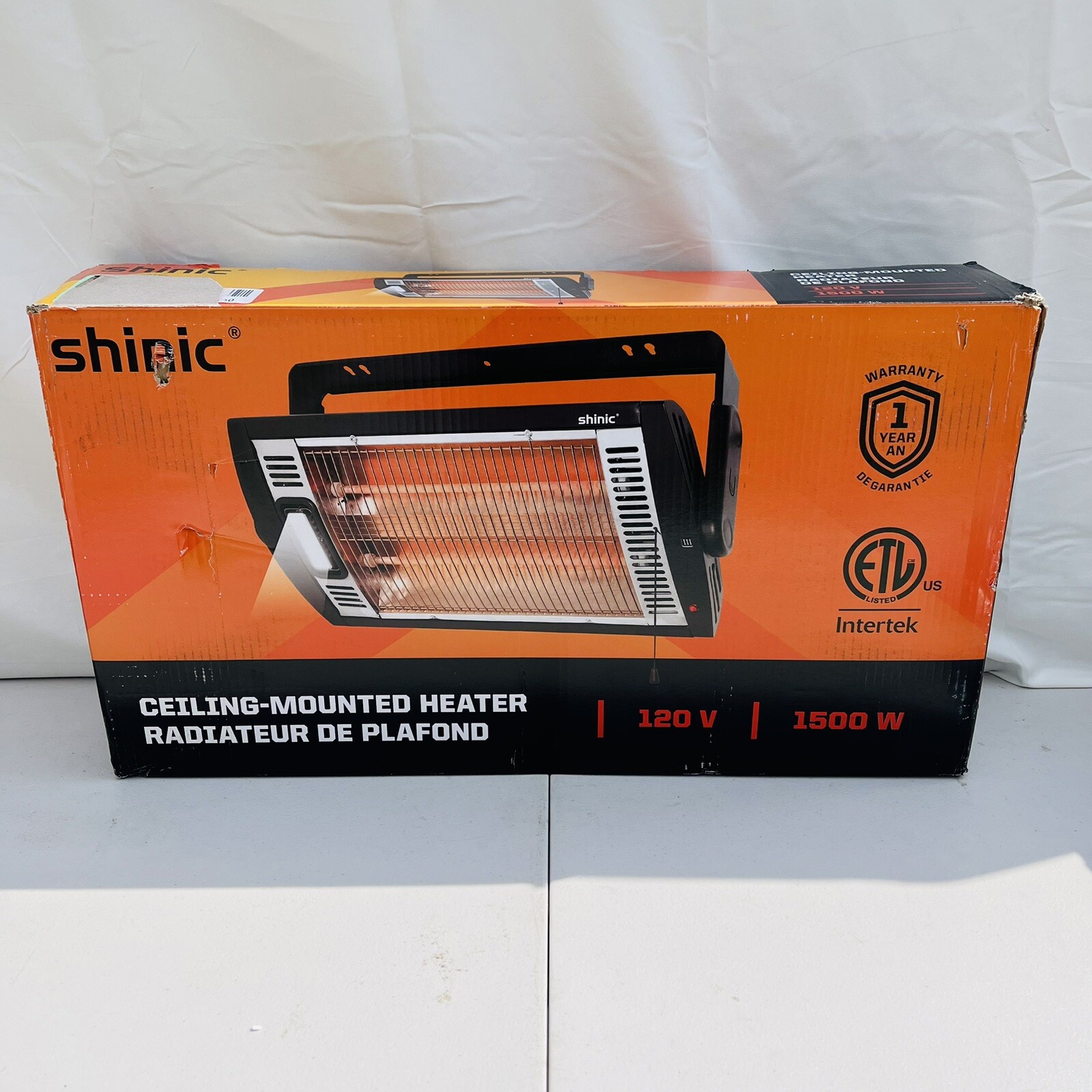 Shinic Electric Garage Heater for Indoor Use 1500W 120 V Ceiling Mounted |  eBay