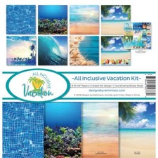 BEACH VACATION TRAVEL Collection Kit 12X12 Scrapbooking Kit REMINISCE AIV200 New