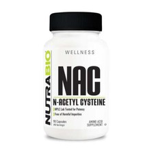 Nutrabio NAC (N-Acetyl-Cysteine) 600 mg 90 Ca...