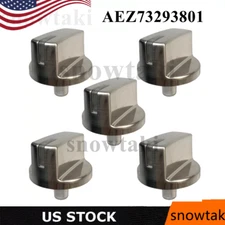 5pcs AEZ73293801 Burner Stove Control Knob Replacement for LG Range Gas Cooktop