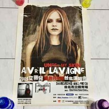 Avril Lavigne 2005 Under My Skin Concert Taiwan White Edition Promo Poster