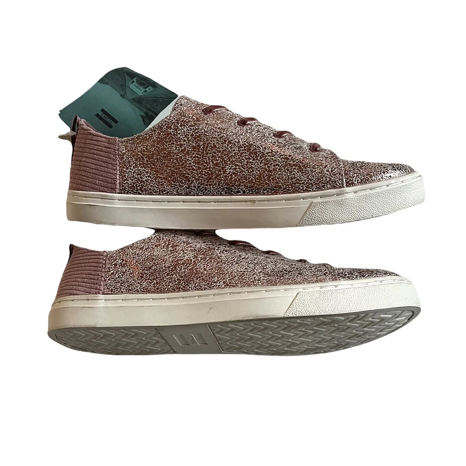 NOVO Tênis Toms Youth Lenny Lavanda Crackle Foil Veludo Tamanho 38 UE Conforto - Imagem 4 de 4