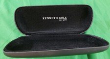 Kenneth Cole Eyeglass Case Hard Shell Sunglasses Black Felt Lined