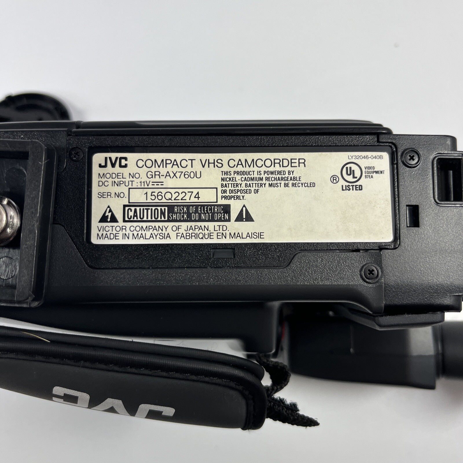 JVC GRAX760U Compact VHSC Video Camcorder 600x Zoom Untested eBay